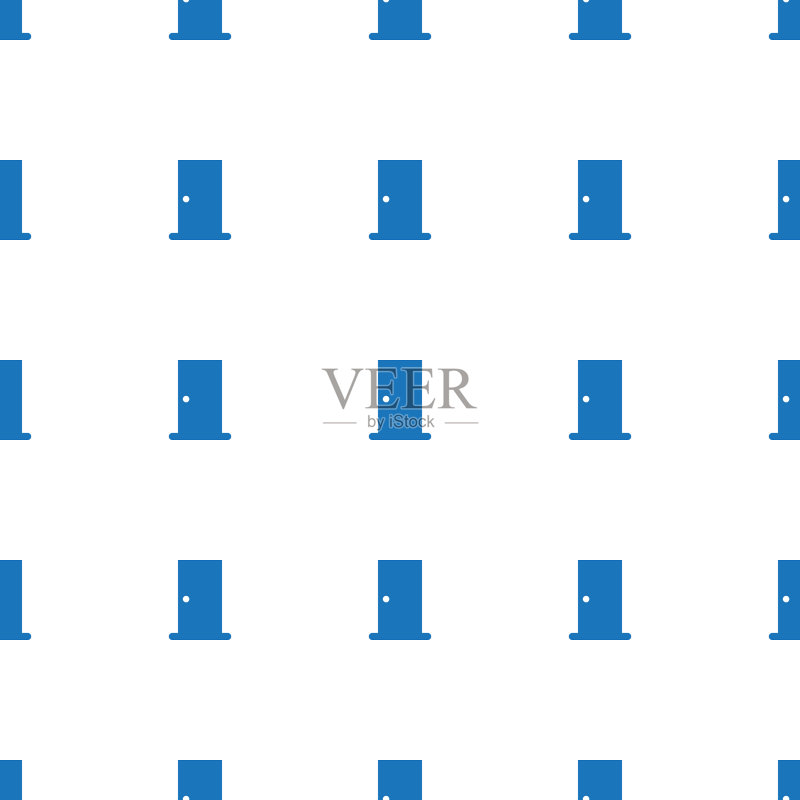 白色背景上的门图标图案图标素材