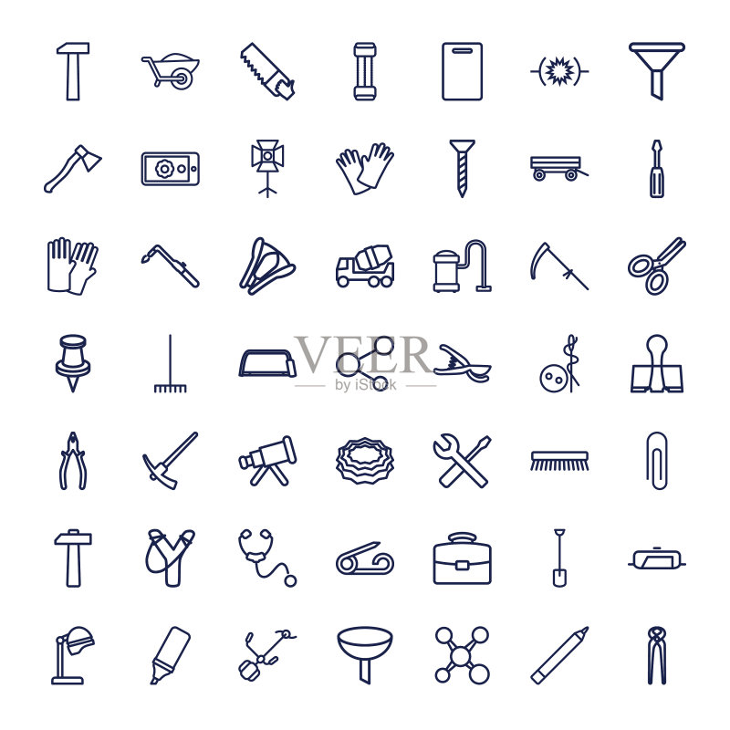 49个工具图标图标素材