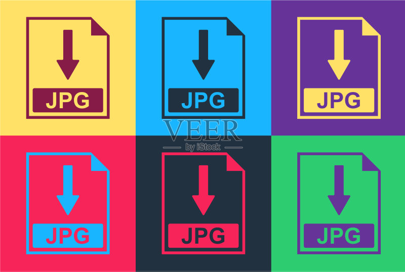 波普艺术JPG文件下载图标图标素材