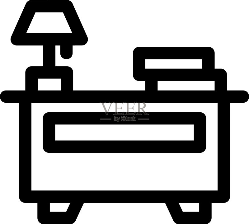 办公桌图标或LOGO独立符号图标素材