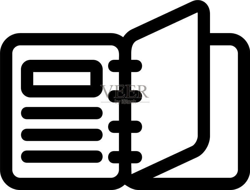 笔记本图标或标志图标素材