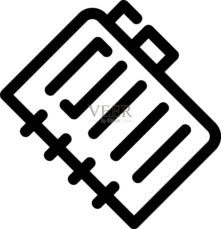 笔记本图标或标志图标素材