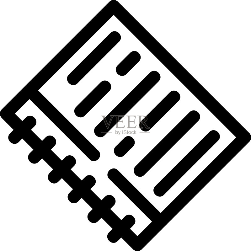 笔记本图标或标志图标素材