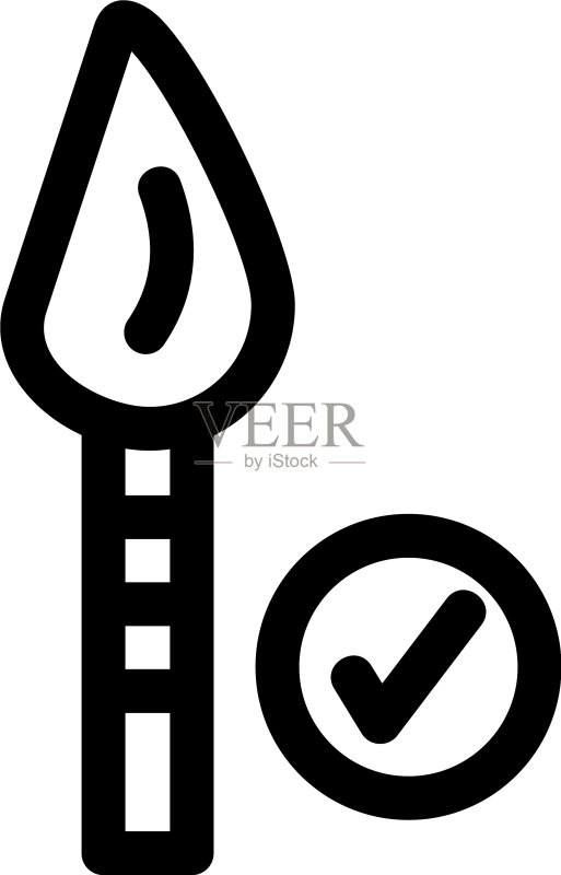 油漆图标或logo孤立符号图标素材
