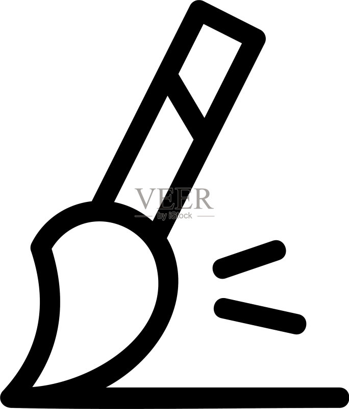 油漆图标或logo孤立符号图标素材