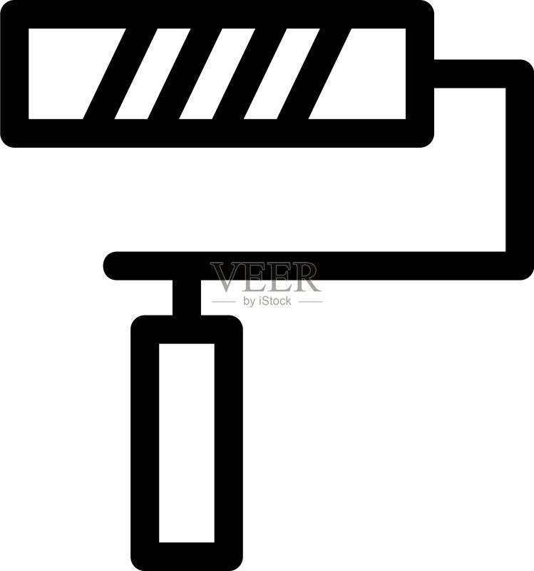 油漆图标或logo孤立符号图标素材