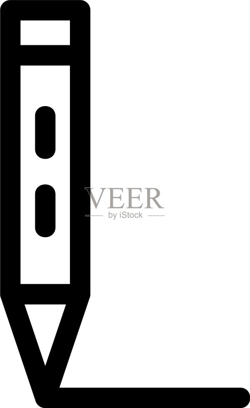 铅笔图标或标志孤立的标志符号图标素材