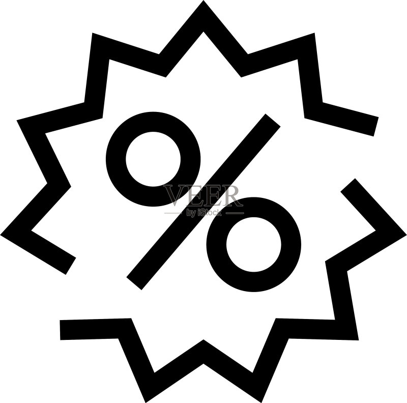 百分比图标或logo独立标志符号图标素材