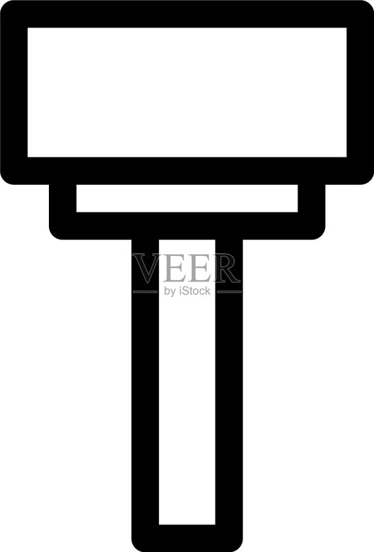 美工刀图标或标志,孤立符号图标素材