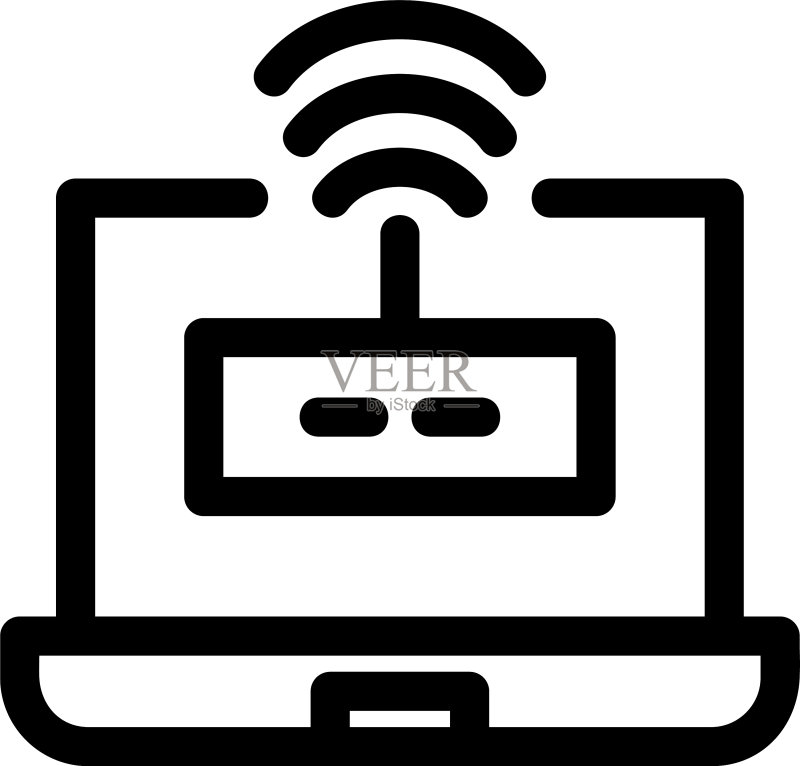 路由器图标或徽标隔离符号图标素材