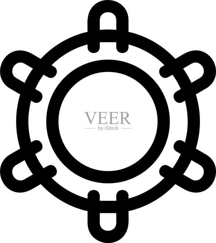 船舵图标或标志图标素材