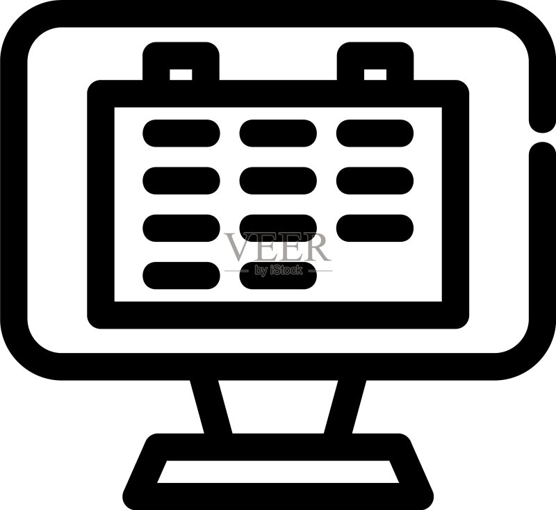 时间表图标或标志孤立符号符号图标素材