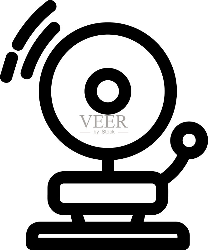 学校铃铛图标或标志图标素材
