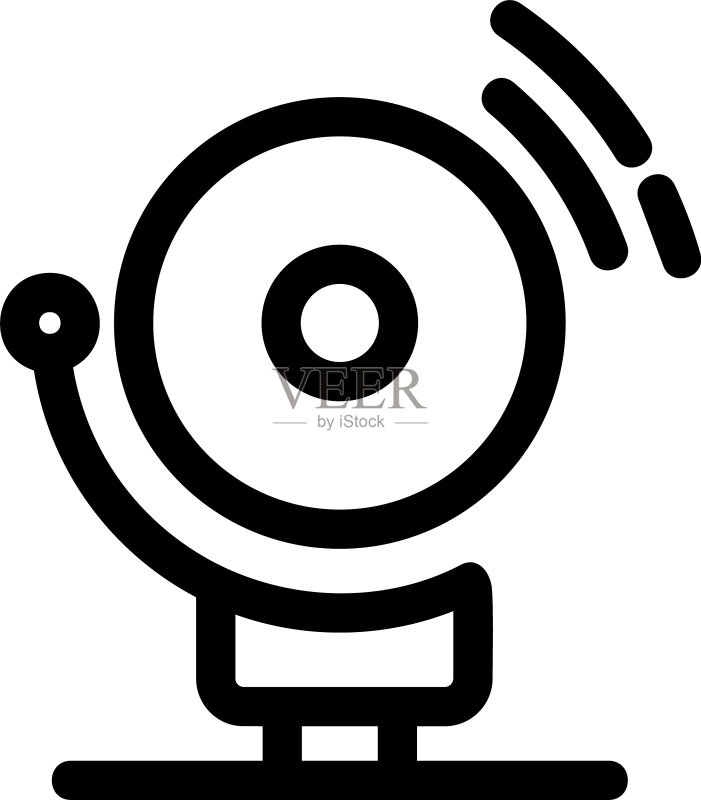 学校铃铛图标或标志图标素材