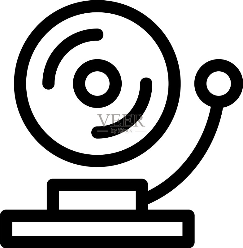 学校铃铛图标或标志图标素材
