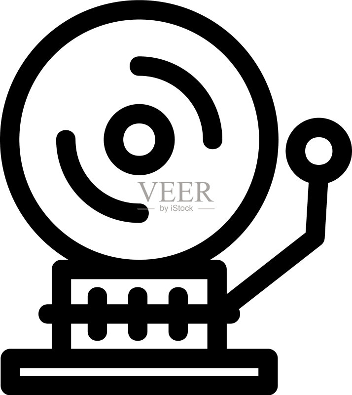 学校铃铛图标或标志图标素材