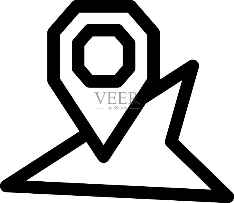 位置图标或标志孤立的标志符号图标素材
