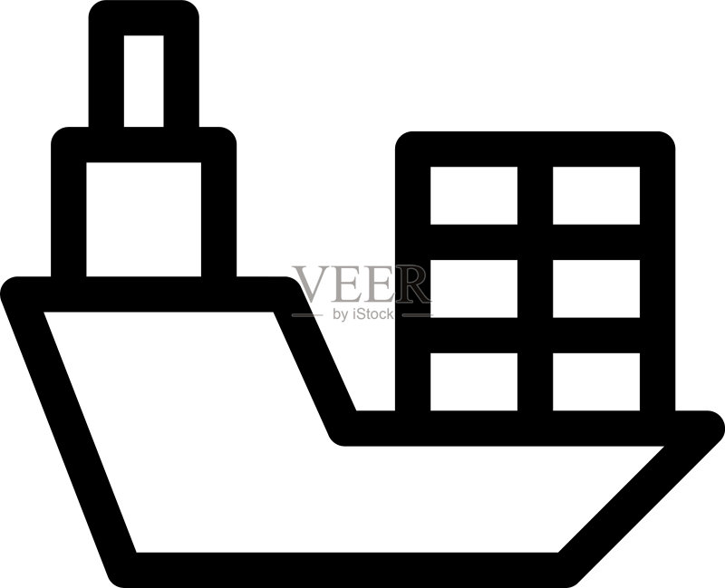 船图标或标志图标素材