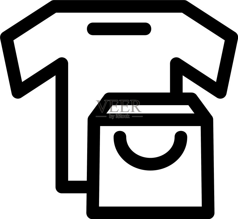 T恤图标或标志图标素材