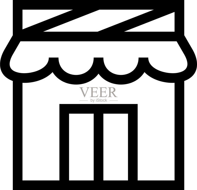 商店图标或Logo孤立标志图标素材