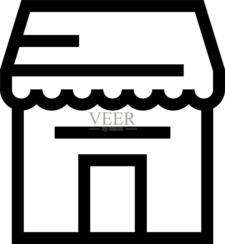 商店图标或Logo孤立标志图标素材