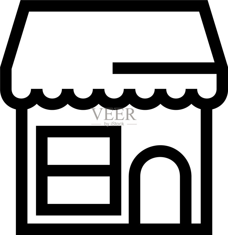 商店图标或Logo孤立标志图标素材