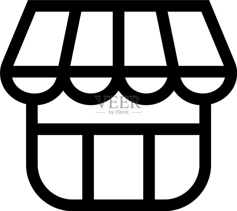商店图标或Logo孤立标志图标素材