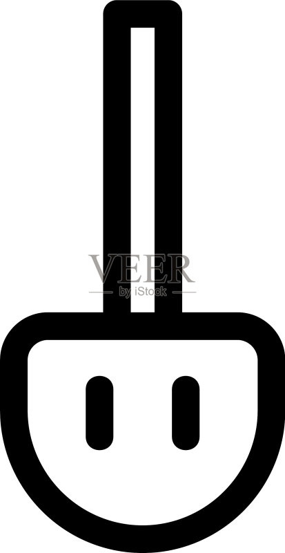 铲子图标或Logo独立标志符号图标素材
