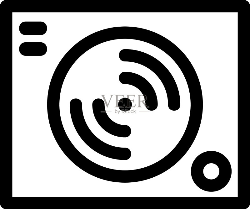 扬声器图标或logo孤立标志符号图标素材