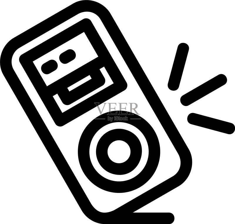 扬声器图标或logo孤立标志符号图标素材