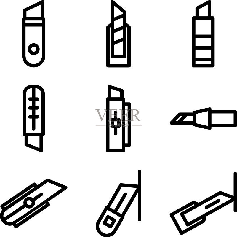 刀具图标或Logo图标素材