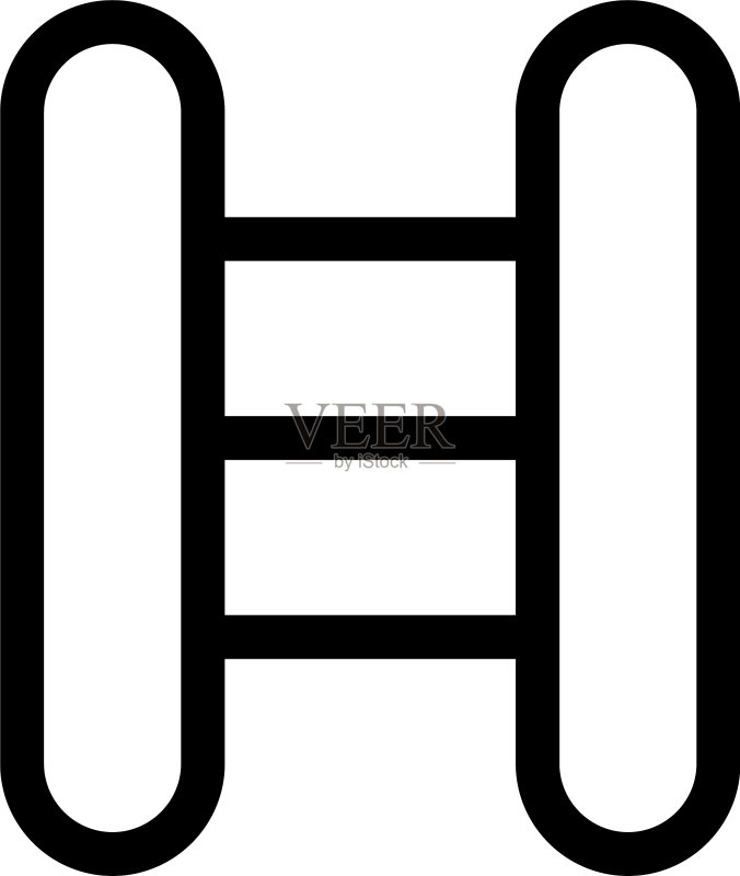 楼梯图标或标志(独立符号)图标素材