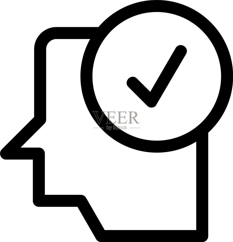 成功图标或徽标孤立标志符号图标素材