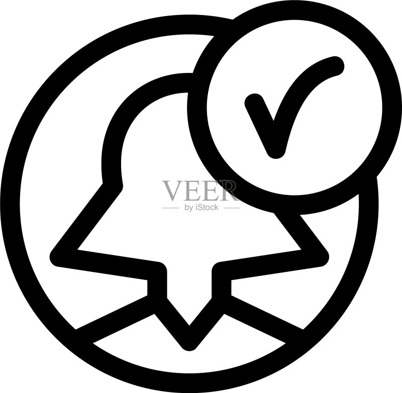 成功图标或徽标孤立标志符号图标素材
