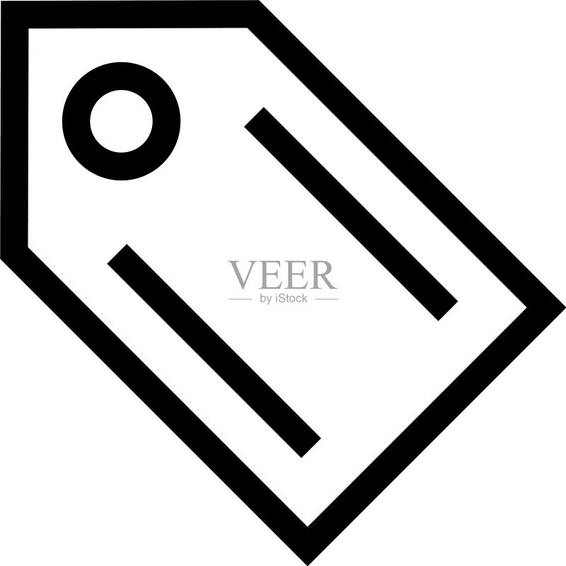 标签图标或徽标孤立符号图标素材