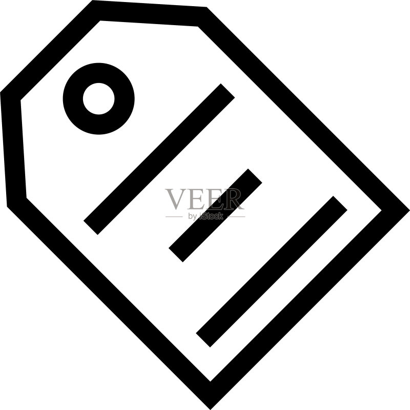 标签图标或徽标孤立符号图标素材