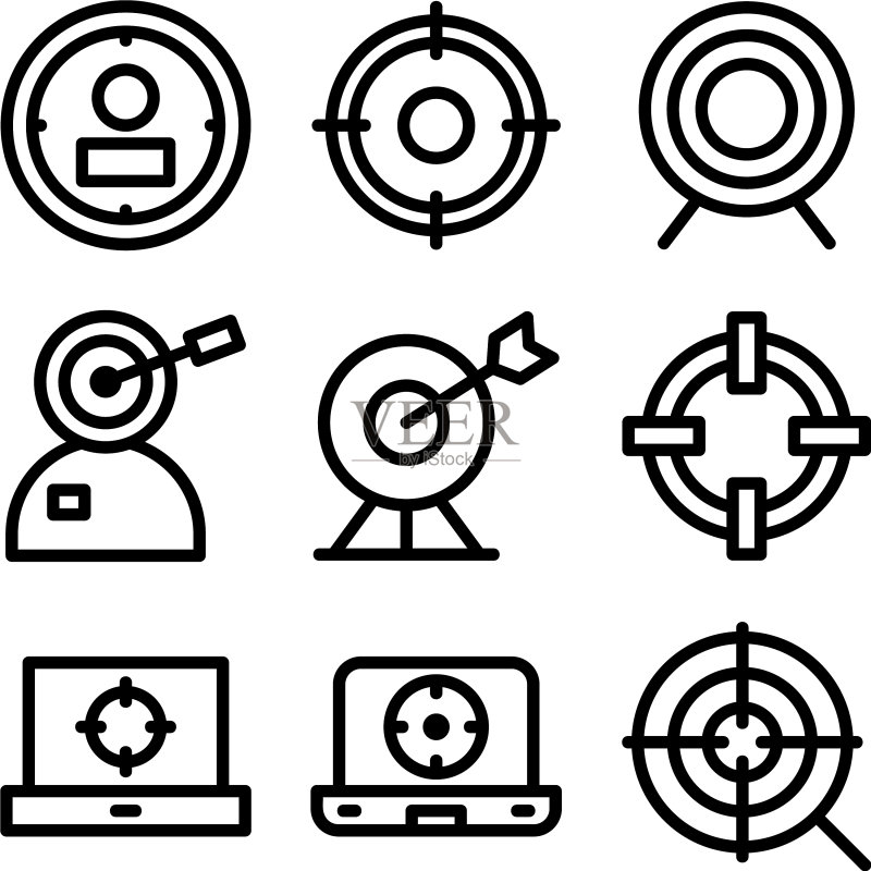 靶标图标或logo独立标志符号图标素材