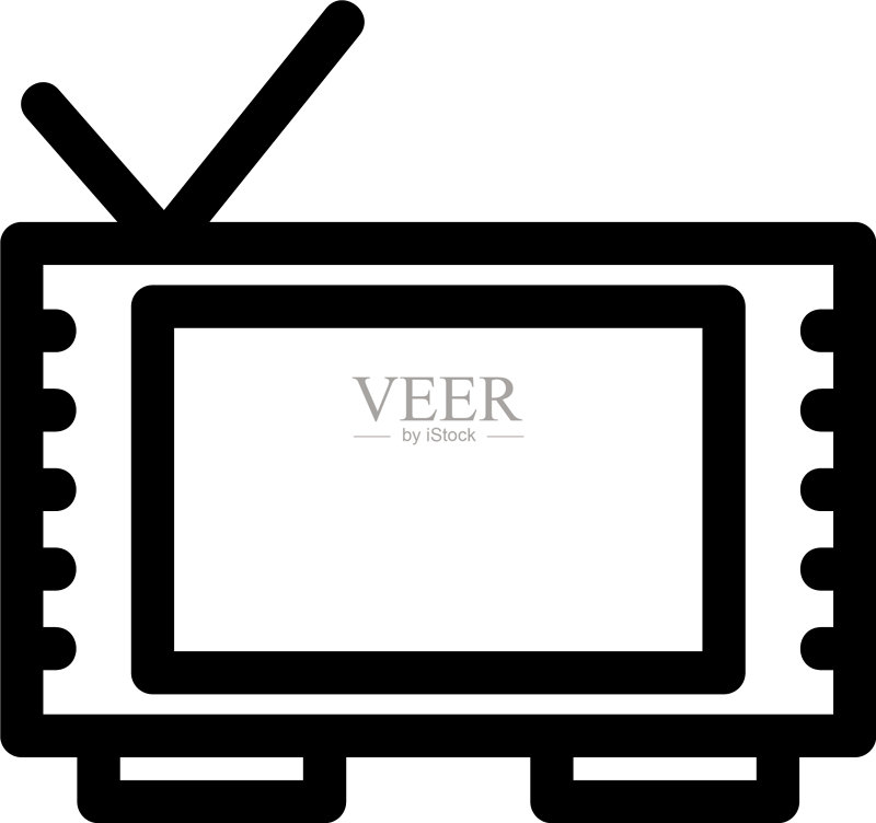 电视图标或独立标志符号图标素材