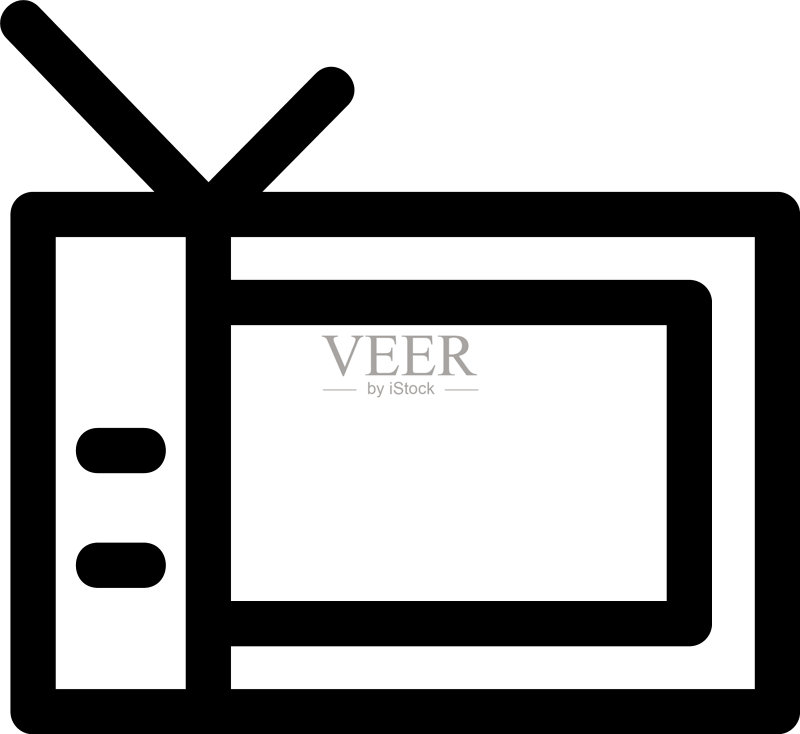 电视图标或独立标志符号图标素材