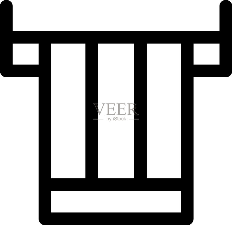 毛巾图标或标志图标素材