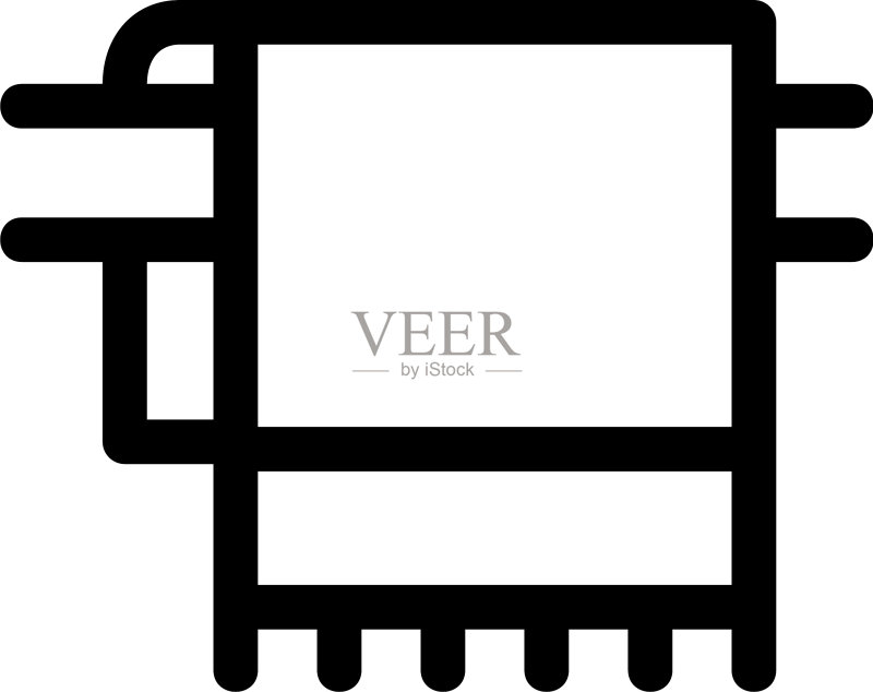 毛巾图标或标志图标素材
