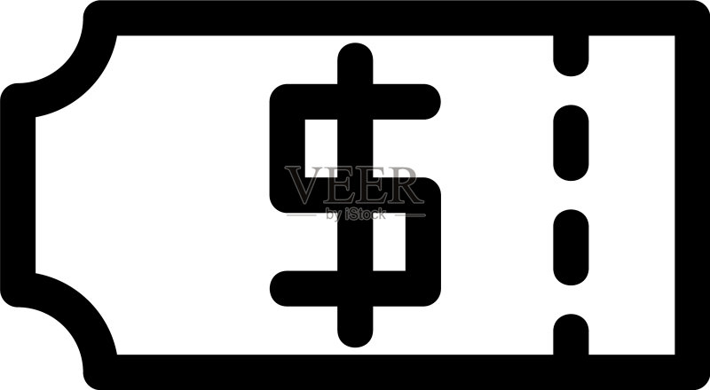 代金券图标或标志图标素材