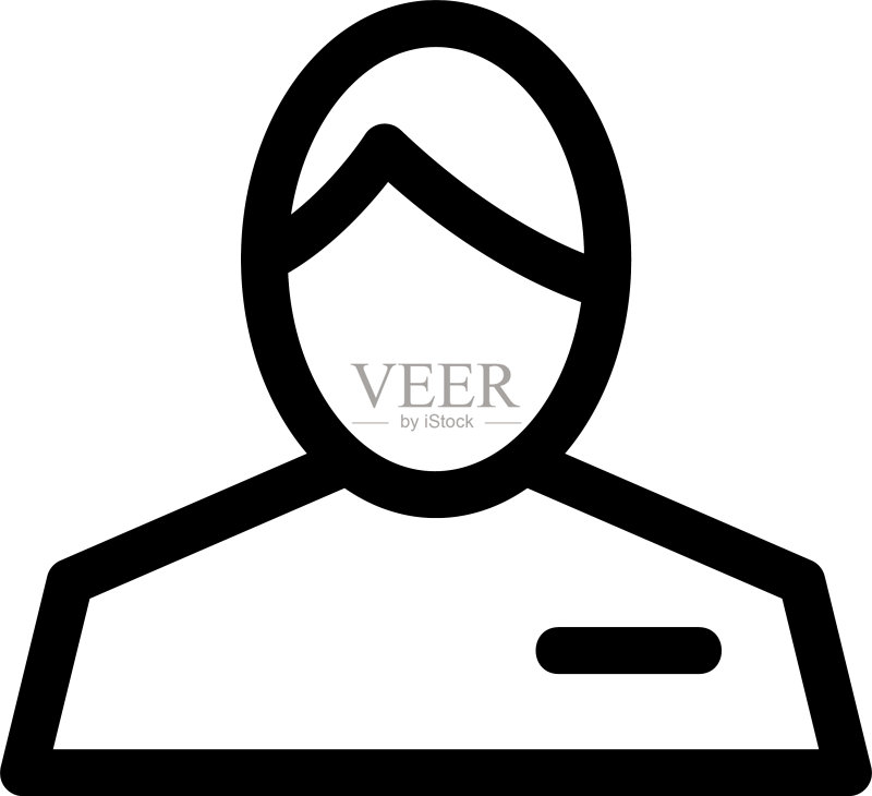 服务员图标或标志图标素材
