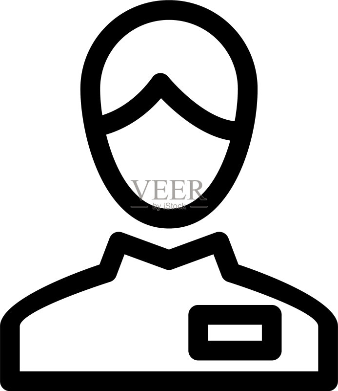 服务员图标或标志图标素材