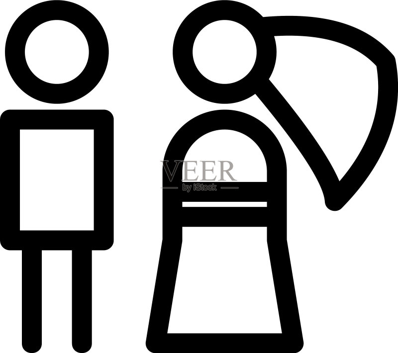 婚礼图标或logo独立标志符号图标素材