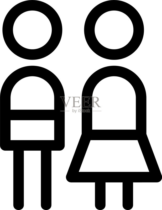 婚礼图标或logo独立标志符号图标素材