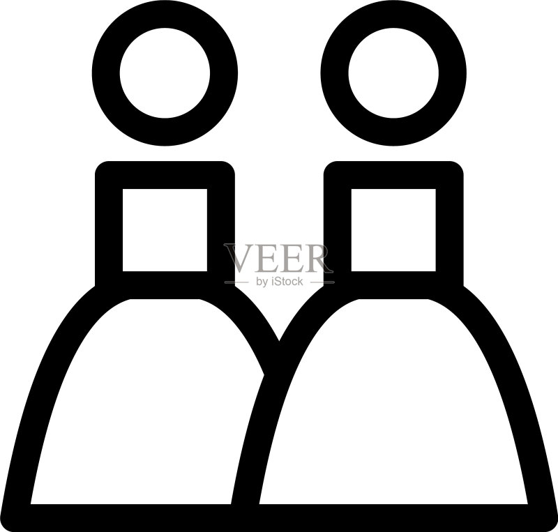 婚礼图标或logo独立标志符号图标素材