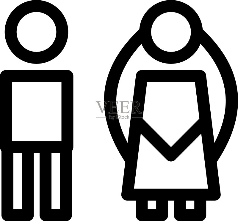 婚礼图标或logo独立标志符号图标素材