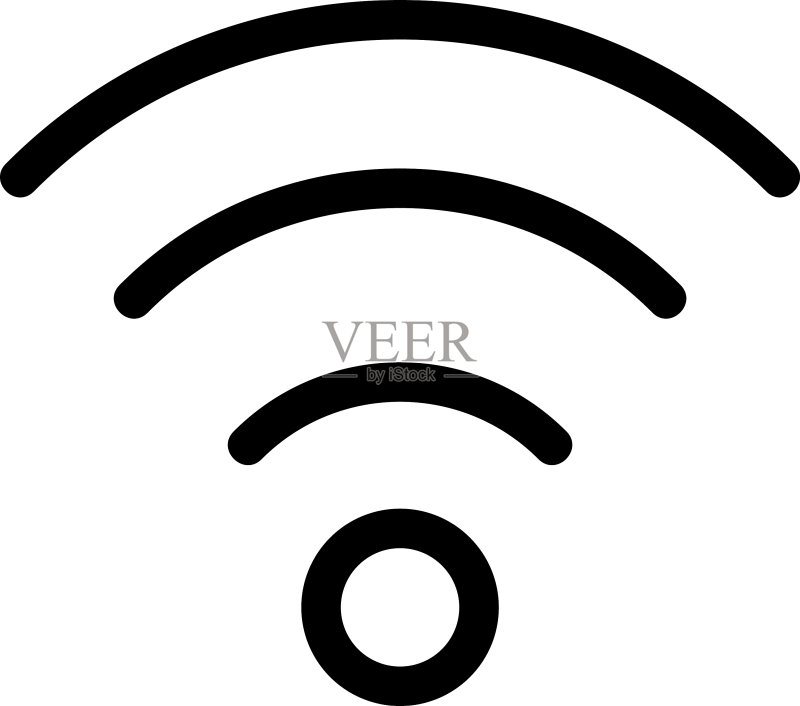Wifi图标或标志孤立标志符号图标素材