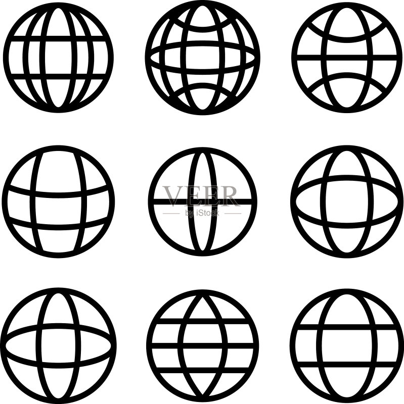 世界图标或logo独立标志符号图标素材